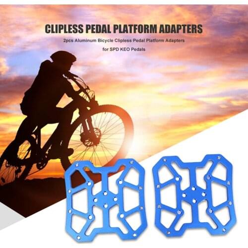 Hot Sale Clipless Pedal Wear-resistant SPD KEO Clipless Pedal Platform Adapters Aluminum for MTB Road Bike Bicycle