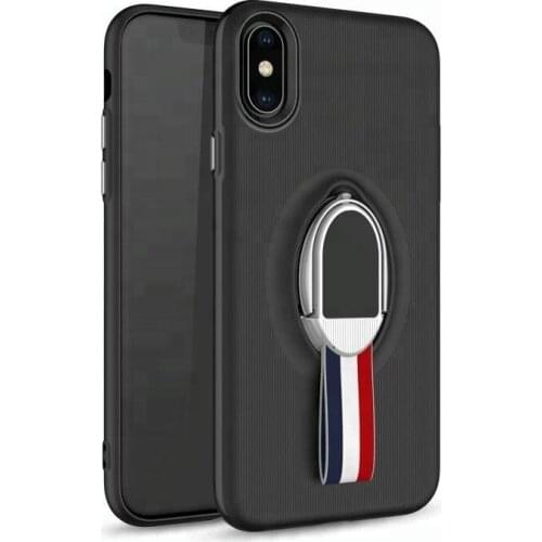 Magnetic Car Stand Finger Ring Strap Shockproof TPU PC Phone Cover For IPhone X Protective Case,For IPhone X Case Clear Luxury