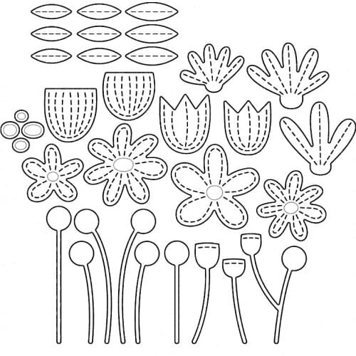 Metal Cutting Dies Lots Of Frowers For DIY Scrapbooking Embossing Album Paper Cards Dies 2021 New