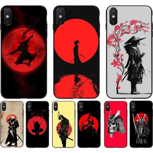FHNBLJ Japan The samurai Ninja Soft Phone Cover for iphone 11 12 mini Pro Max X XS MAX 6 6s 7 8 plus 5 5S 5SE XR SE2020