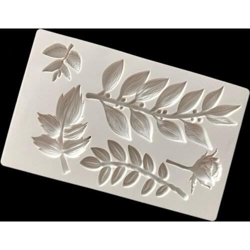 New branch, vine, rose, silicone mold, fondant cake texture mold, baking surround, epoxy decoration