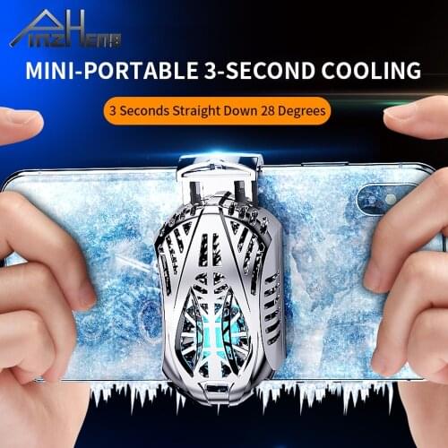 PINZHENG Universal Mobile Phone Radiator Fan Cooler Cooling For Phone iPhone Xiaomi Huawei Samsung Portable Holder Heat Sink