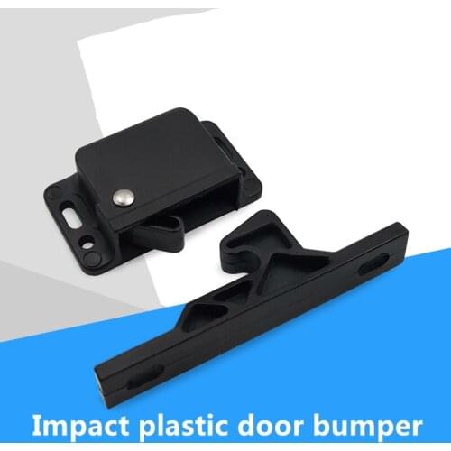 Plastic percussive door latch Zinc alloy snap-in side-mounted pull Sliding equipment cabinet door latch lock