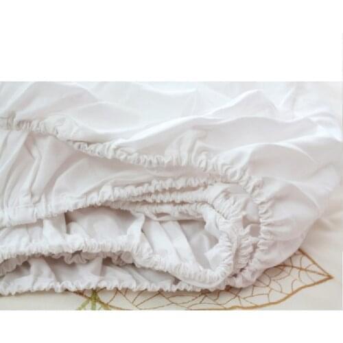 100% Pure Cotton Fitted Bed Sheet Single Twin Double Queen King Size Bed Sheet with Elastic Bottom Sheet Cotton Mattress Cover