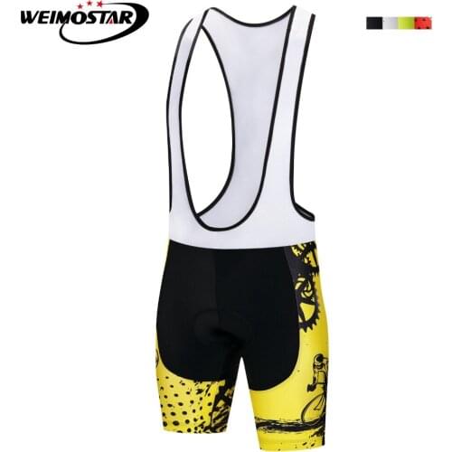 Road Bike Bicycle 4D Bib Short Breathable Anti-skid Quick-drying High Elastic Thick Silicone Pad Cycling Bib Shorts Black Gear