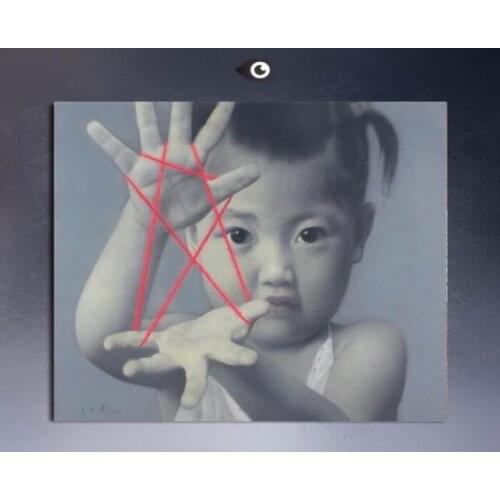 Contemporary Art Hand Painted Canvas oil paintings Famous Painter Zhang Xiaogang Oversea Chinese Childhood Minory