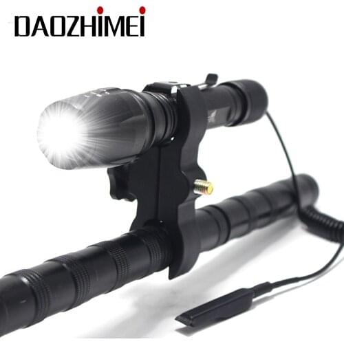 Led Flashlight 5000 lumens XML-T6 waterproof Hunting Outdoor Rifle lighting Torch Focusing zoom flashlight 18650 Flash Light