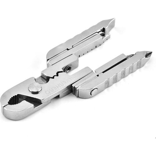 Outdoor Multi Tools EDC Mini Pliers Key Chain Screwdriver Camping Equipment Hiking Self Defense Keychain Camping Gear