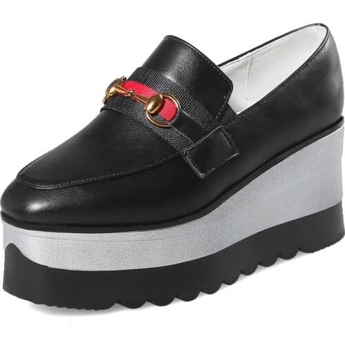 The spring of 2018 the new platform wedge ultra-high with single head foot shoes student leisure shoes 18328