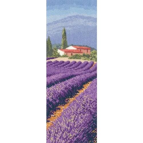 Wholesale Embroidery Lavender Fields Cross Stitch Patterns for Hand Towels with 100% Cotton Floss & Free Shipping for Wall Decor