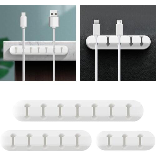 Cable Clip Organizer Management Mini Cable Tidy Holders Adhesive Hooks Wire Cord