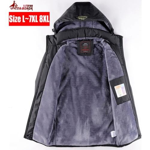 Plus size 7XL 8XL Winter Parka coats Men Windproof Thick Warm Waterproof jackets Male Military Hooded snow coat Mens Clothing