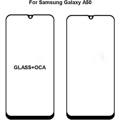10/PCS 2 in 1 For Samsung Galaxy A50 Outer Lens Front Glass Touch Screen Panel LCD Display With OCA Glue SM-A505 2019
