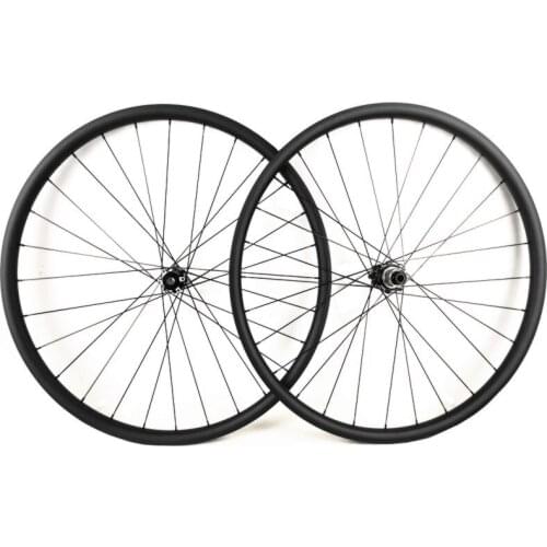 29er asymmetric 30x22mm XC disc tubeless bicicleta aro 29 carbon wheels powerway M39 boost hub mtb wheelset pillar 1423 spokes