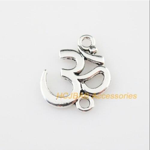 25Pcs Tibetan Silver Color Number 3 Charms Connectors Pendants 15x21mm