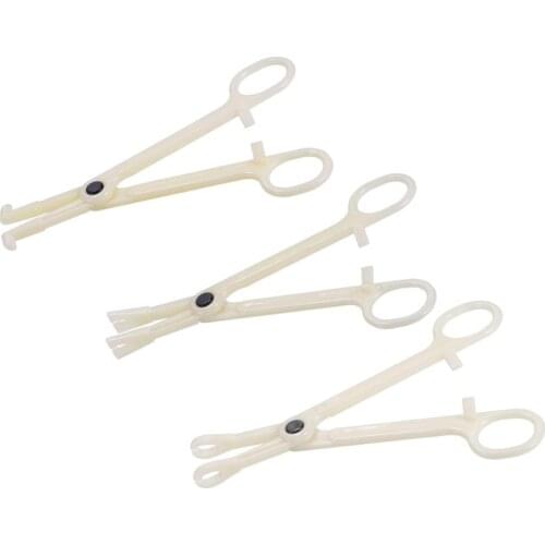 Acrylic Piercing Clamp Ear Lip Navel Nose Round Open Septum Piercing Tools Forceps Plier Clamp Permanent Body Jewelry Tool