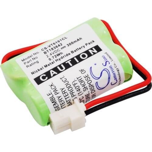 CS 300mAh / 0.72Wh battery for V TECH LS6005,LS6191,LS6195 2SN-2/3AAA40H-S-X2,2SN2/3AAA40HSX2F,BT183642,BT283642