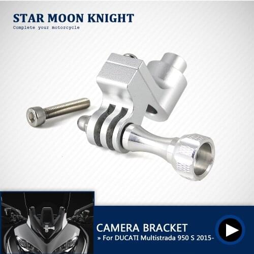 Motorcycle Holder Cam Camera Driving Recorder Bracket Front Camera Mount CamRack For DUCATI Multistrada 950 S 1200 1260