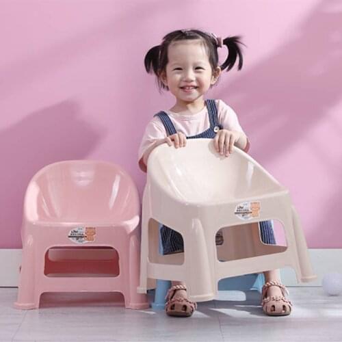 Детская мебель Thickened Non-slip Детская мебель Childrens Chair Furniture Baby Bench Back Lovely Plastic Kid Small Benchs