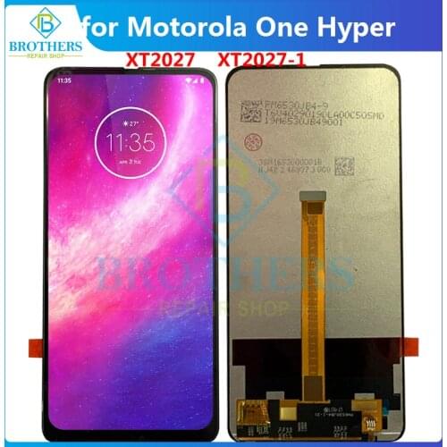 For Motorola Moto One Hyper LCD Display Touch Screen Digitizer For Moto XT2027 XT2027-1 OneHyper Full Screen Phone Parts Tested