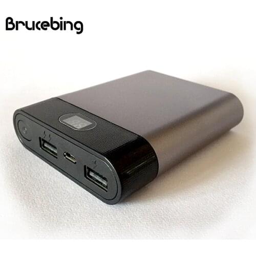 Dual USB LCD Portable DIY Power Bank Box 4X18650 Battery Charger 5V/2A Powerbank Case For Samsung For Phone 5 6 Charger Case