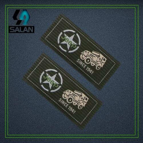 Customized High density garment shirt jacket shoe woven labels logo sewing clothing label High grade fabric embroidered tag