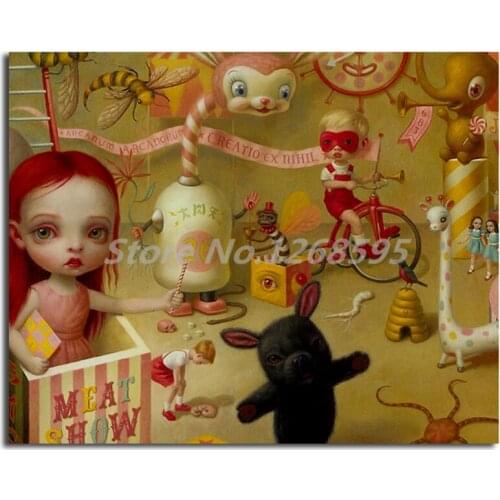 Fushigi Circus By Mark Ryden HD Canvas Painting Print Living Room Home Decor Modern Wall Art Oil Painting Poster Salon Pictures
