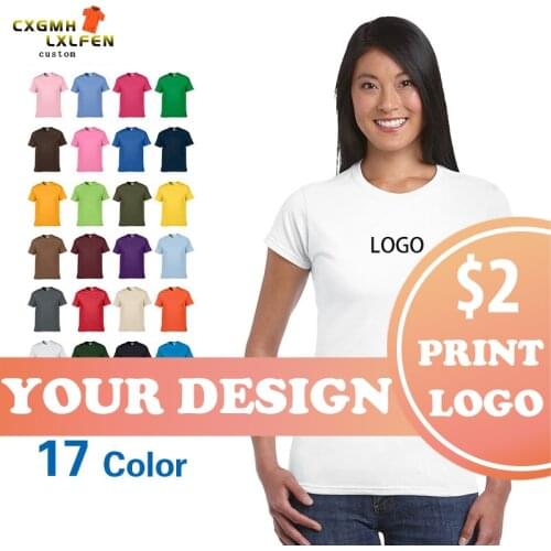 NO logo Price Womens Casual T Shirt Custom Personalized Photo Text Printed Funny Graphic Street Wear Tops Harajuku T-shirts