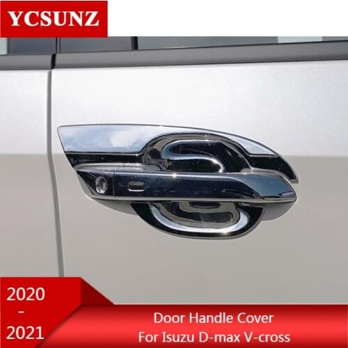 Door handle cover For Isuzu D-max 2020 Accessories car exterior handle parts For Isuzu d-max V-cross AT35 Safir Pick Up Truck