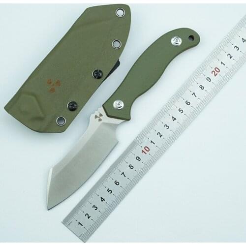 LEMIFSHE JR4110 built-in fixed DC53 blade G10 handle outdoor camping hunting survival pocket kitchen fruit knife EDC tool