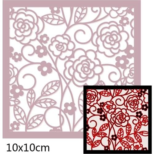 100*100mm Hollow Flower Grid Metal Dies for 2020 New Stencils DIY Scrapbooking Paper Cards Craft Making New Craft Decoration