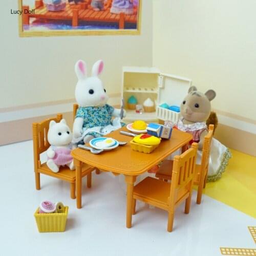 Forest Animal Miniature Figure 1:12 Koala Rabbit Simulation Kitchen Play House DIY House Set Room Accessorie Girl Game Gift