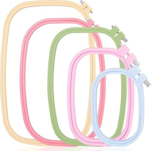 MIUSIE Plastic Embroidery Hoop Embroidery Frame Ring Hoop For Sewing Craft Tool Cross Stitch Hoop DIY Craft Works