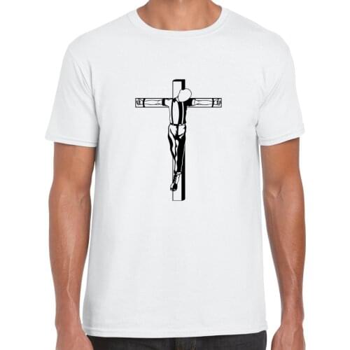 New Summer Camisetas Hombre Fashion T shirt Crucified Skinhead Ringer T-shirt Cotton Streetwear Casual Tee Shirt Homme Tops