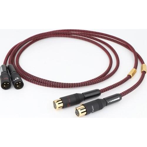 One Pair High Fidelity Audio Cable 3-Pin XLR Male To Female Balance Cable
