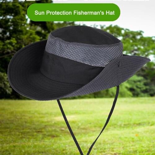 6 styles sunscreen fisherman hat wide-brimmed nylon with vents UV protection sunshade fishing hat unisex outdoor supplies