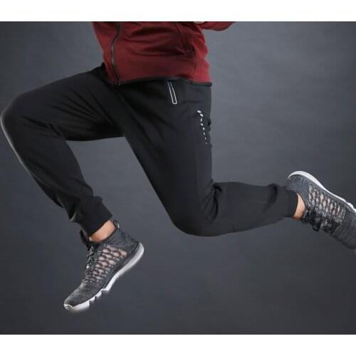 Running Pants Men Sport Running Trousers Men Zipper Pants For Man Jogging Trouser Mens sport Pants Elasticity Legging Athletics