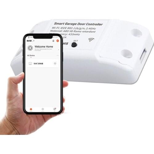 Tuya APP Control Voice Control Anti-theft Alarm With Key 433MHz Smart Switch WIFI Garage Door Networking Controller Smart Life