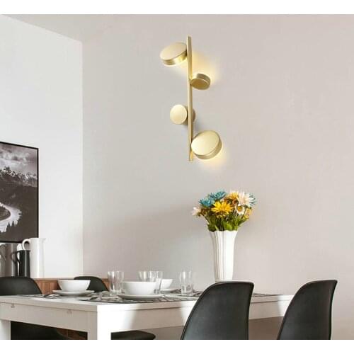 Modern Personality Creative Living Room Bedroom Corridor Staircase Wall Light Bedside Light LED Rotatable Wall Lamp 7+5+7W