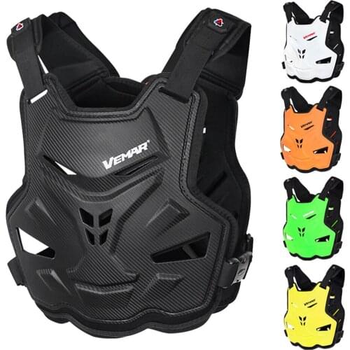 Vemar Newest Black Motorcycle Armor Vest Chest Back Protection Motocross Ski Skateboard Safety Jacket Moto Wear Protective Gear