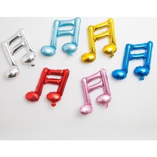 Musical note balloon toy 2020 Hot 6pcs Foil Inflatable Balloons Kids Toys Outdoor Kid Children Musical Note Balloon Toy Air