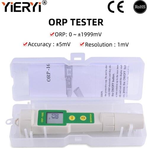 Yieryi Professional 169E ORP/Redox Tester Waterproof ORP Meter ORP Tester Potential Positive And Negative ORP Meter