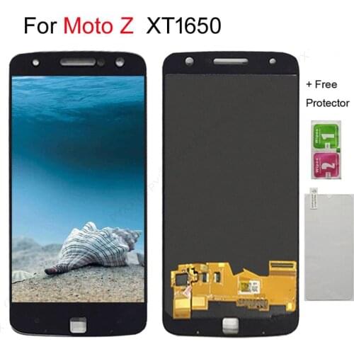 5.5" AMOLED LCD For Motorola Moto Z LCD Display Touch Screen Digitizer Replacement For MOTO Z Droid Display XT1650 XT1650-03 LCD