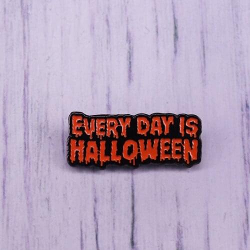 Horror bleeding statement badge fashion witch spooky gothic accessary