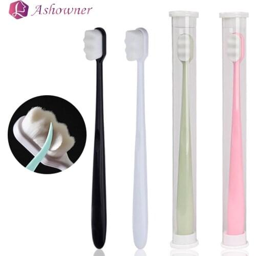 Million Toothbrush Ultra-fine Soft Toothbrush Antibacterial Protect Gum Portable Travel Tooth Brush Oral Hygiene Tools With Box