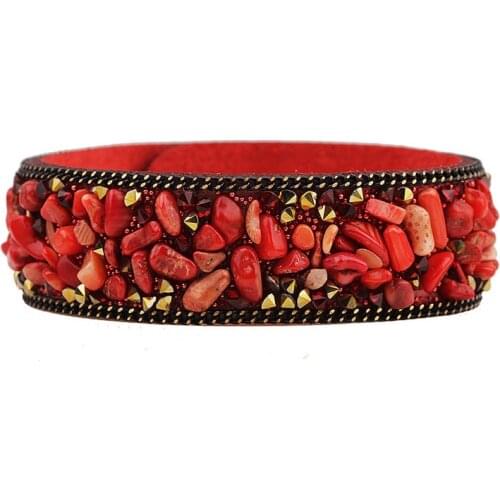 1 pc/lot 2018 New Fashion Jewelry Boheimiem Naturel Stone Bracelets For Women Crystal Classic Bracelet&bangle Free Shipping