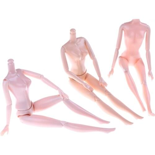 11 Or 14 Jointed 1pc DIY Movable Nude Naked Doll Body For Barbie Doll House DIY Body Without Head Children Gifts