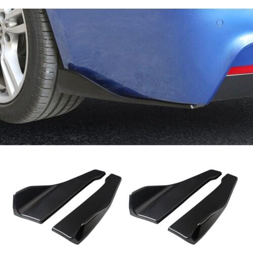 4Pcs Universal Rear Bumper lip Splitter Canard Protector for Car Truck SUV