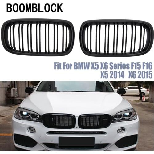 Car Kidney Front Bumper Racing Grills For BMW X5 F15 X6 F16 2018 2017 BMW M Performance Accessories X5 X6 Series 2014 2015 2016