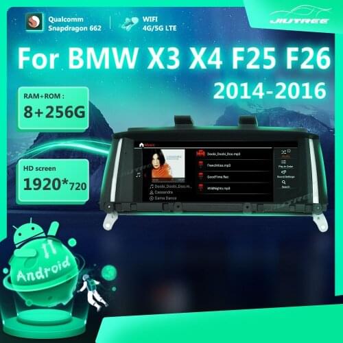 12.3 Inch 256G Android 11.0 Car Radio For BMW X3 X4 F25 F26 2014-2016 System GPS Navigation Multimedia Player Stereo Reciver